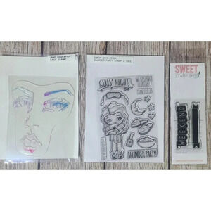 Mixed Brand Stamp Sets Lot Of 3 Jane Davenport Simon Says Stamp Scrapbooking